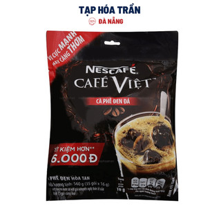 Cà phê Nescafe Café Việt Đen Đá bịch (35 gói x 16g)