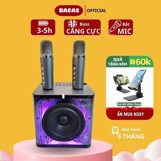 Loa Karaoke Mini A99 Âm Thanh HiFi Uy Lực Chân Thực Đèn Led RGB Độc Đáo Nháy Theo Nhạc | Bacas Official _Loa A99