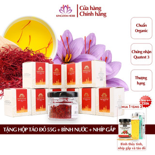 Combo saffron nhụy hoa nghệ tây Kingdom Herb chính hãng 10 hộp (hộp/1gr)