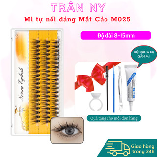 Mi tự nối dáng mắt cáo m025 dáng mi cong gãy l độ dài 8-15mm