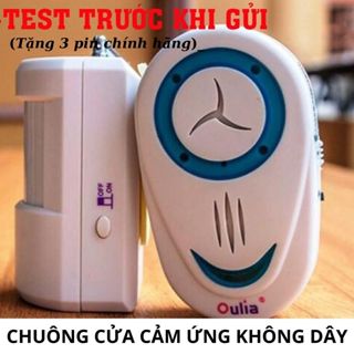 Chuông cửa không dây, an toàn tuyệt đối cho gia đình tia hồng ngoại OULIA, Tặng 3 pin