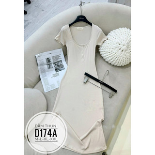 BIGSIZE Đầm Thun body dáng dài D174A