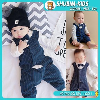 Body GIẢ VEST công tử dài tay cho bé trai 3.-13kg (KÈM ẢNH THẬT)