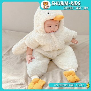 Body Ủ Ấm Hình Chim Cánh Cụt Ngộ Nghĩnh Đáng Yêu- Vịt trắng Cho Bé 3 - 12kg