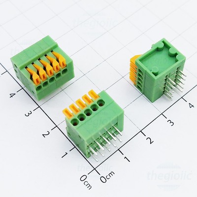 [3 Cái]- KF141-2.54-5-R Terminal Block 5 Tiếp Điểm Cắm Dây Ngang 2.54mm 150V 2A