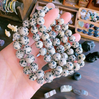 Vòng tay đá Dalmatian Jasper, Đá thiên nhiên, Đá năng lượng