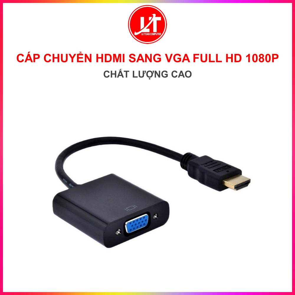 Cáp Chuyển Đổi HDMI To VGA (Đen/Trắng)