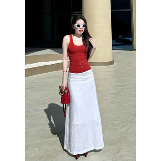 CHÂN VÁY LINEN TƯNG  DÁNG DÀI LƯNG CAO KHÔNG XẺ CÓ LÓT DÀY DẶN ĐỦ SIZE PHONG CÁCH HÀNG QUỐC SIÊU XINH