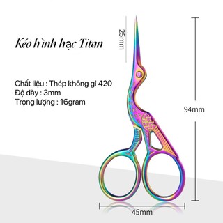 Kéo hình hạc làm nail cao cấp kèm ảnh thật 0412