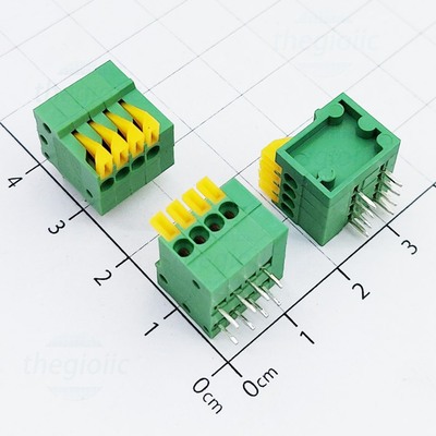 [3 Cái]- KF141-2.54-4-R Terminal Block 4 Tiếp Điểm Cắm Dây Ngang 2.54mm 150V 2A
