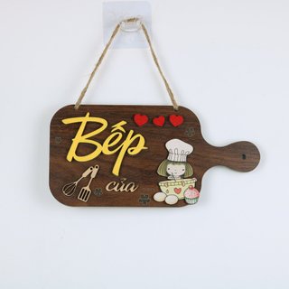 Bảng gỗ decor Bếp của... Siêu dễ thương