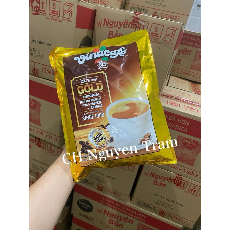 Cà phê hòa tan Vinacafe bịch 480g( 24 gói x 20g)