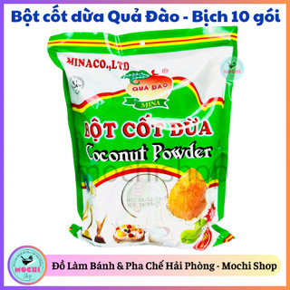 Bột cốt dừa quả đào Mina dùng nấu chè, làm bánh, pha chế
