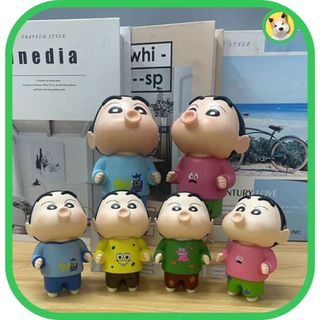 Mô hình Shin Shinosuke chu môi chu mỏ chu chu siu cute Cậu bé bút chì Shin Chan bền màu xinh xỉu an toàn kèm hộp mà