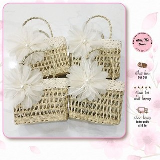 Túi cói mini hoa ngọc xinh