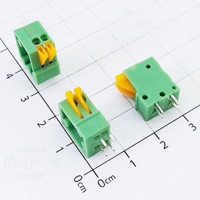 [5 Cái]- KF141-2.54-2-V Terminal Block 2 Tiếp Điểm Cắm Dây Dọc 2.54mm 150V 2A