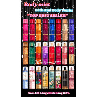 Body mist xịt thơm toàn thân hương nước hoa - bath & body work 236ml