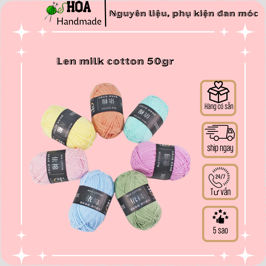 len milk cotton 50gr