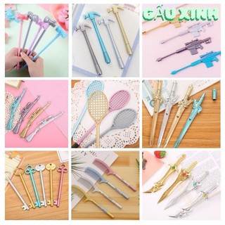 (GIÁ SỈ RẺ NHẤT) 20 Mẫu Bút Gel Mực Đen Trơn 0.5mm Nhiều Hình Độc Lạ - Gấu Xinh Shop