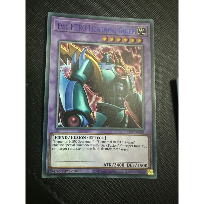 bài yugioh: evil hero lightning golem