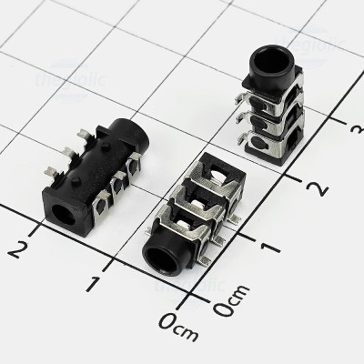 PJ-313D Cổng Audio 3.5mm 3 Cực 6 Chân Dán SMD//2