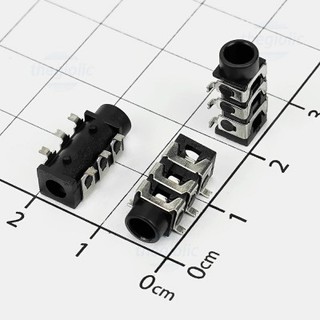 Pj-313d cổng audio 3.5mm 3 cực 6 chân dán smd//2
