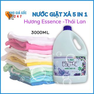 Nước giặt xả hương essence 5 in 1 công nghệ thái lan 3000ml lưu hương, mềm vải, thơm lâu