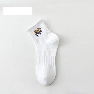 Tất cổ ngắn nam nữ unisex THÊU chữ Drew năng động chất đẹp