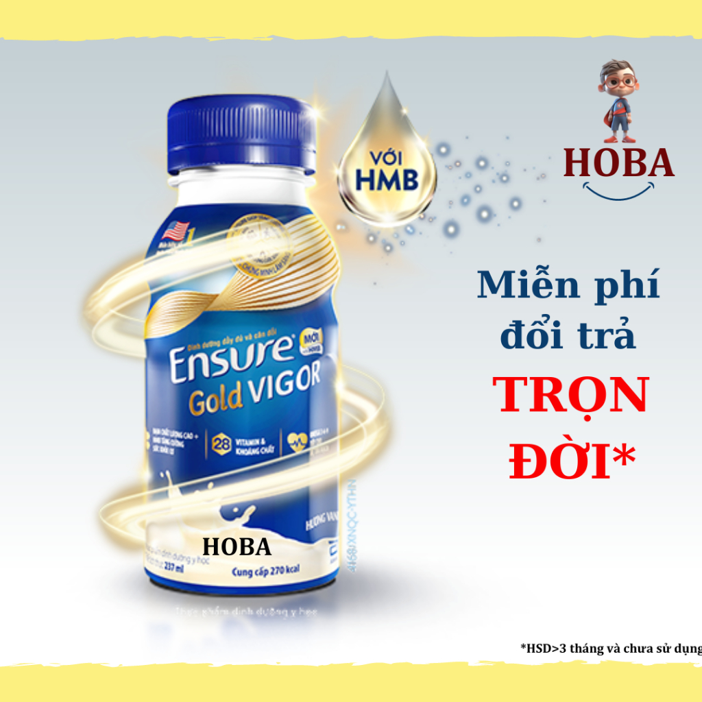 Ensure gold nước Vigor, Oringinal HMB 237ml - Hàng chính hãng - Date mới