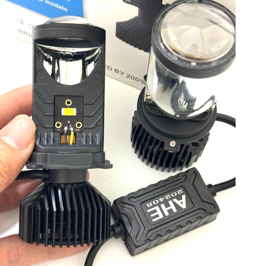 Đèn led bi cầu mini T9 bản cao cấp 2026 chân h4 có tăng chỉnh