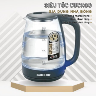 Ấm Siêu Tốc Thủy Tinh CucKoo, Bình siêu tốc 2L, Bình đun nước siêu tốc( ST16)
