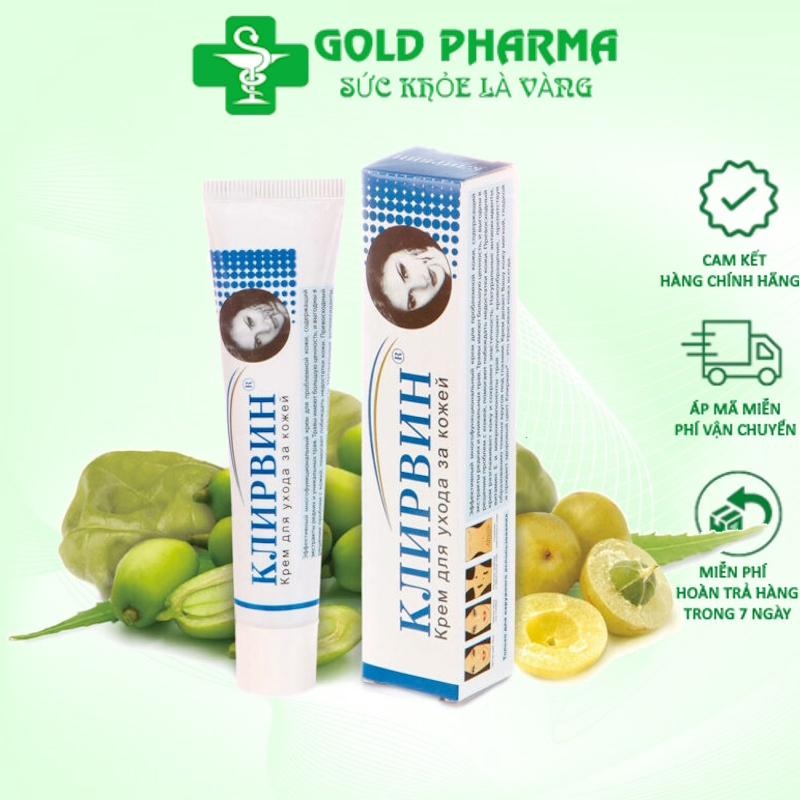 Kem mờ sẹo KLIRVIN, mờ thâm, sẹo lồi, sẹo lõm, sẹo do mụn 25g