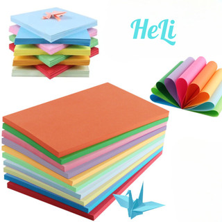 Giấy gấp xếp hạc origami 10/20 màu giấy thủ công gấp hoa