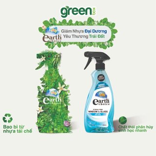 Bình xịt hữu cơ vệ sinh kính Earth Choice 600ml - NK Úc