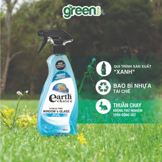 Bình xịt hữu cơ vệ sinh kính Earth Choice 600ml - NK Úc