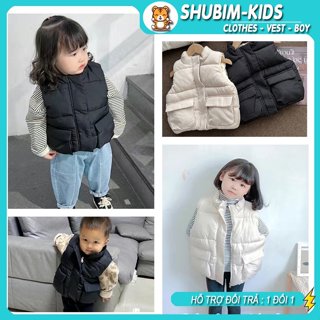 [Shubimkids] -AK04- Áo Gile phao trần bông giữ ấm cho bé trai bé gái hàng QC