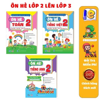 Sách - Combo Ôn Tập Hè Dành cho học sinh lớp 2 lên lớp 3 theo Chương Trình Mới - Toán, Tiếng Việt và Tiếng Anh (3 cuốn)