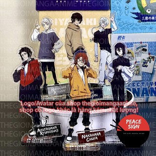 Mô hình bungou stray dogs ver hoodie standee văn hào lưu lạc tượng acrylic anime mica chibi trang trí
