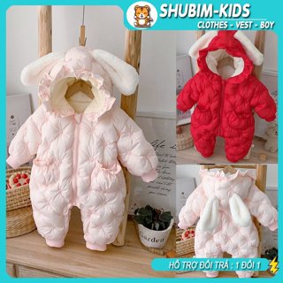 [Shubimkids] -BD10- Bộ Đồ Liền Thân - Body Phao Thỏ Lót Lông Siêu Ấm - Đáng Yêu Cho Bé Trai Và Bé Gái