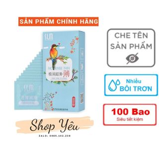 Bao cao su siêu mỏng SLM chim hộp 100 cái