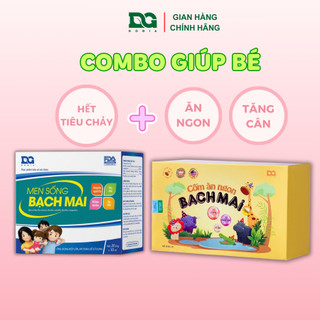 Combo Men sống bạch mai và Cốm ăn ngon bạch mai DG DOGIA bổ sung lợi khuẩn vitamin cho bé biếng ăn