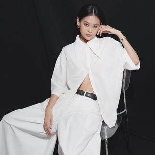 Áo nữ highchic - linen shirt - áo sơ mi linen