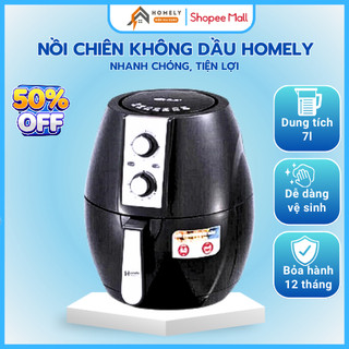 Nồi Chiên Không Dầu Homely HL-070, Thái Lan Dung Tích Lớn Thiết Kế Hiện Đại Rổ Chiên Được Lượng Lớn