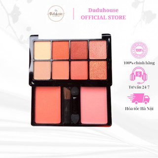 Bảng phấn mắt odbo 2 tầng thái lan với bảng mắt 8 ô và 2 má hồng kèm cọ duduhouse