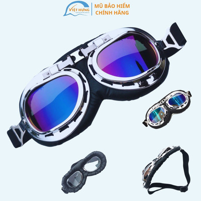 Kính Mũ Phi Công Chống Tia UV Dành Cho Mũ Bảo Hiểm Nửa Đầu Và Mũ Trùm ¾ Đầu - BKtec