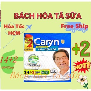 (Tặng 2 miếng) Tấm điệm lót caryn size XL 14 miếng Kích thước lớn 60 x 70 cm