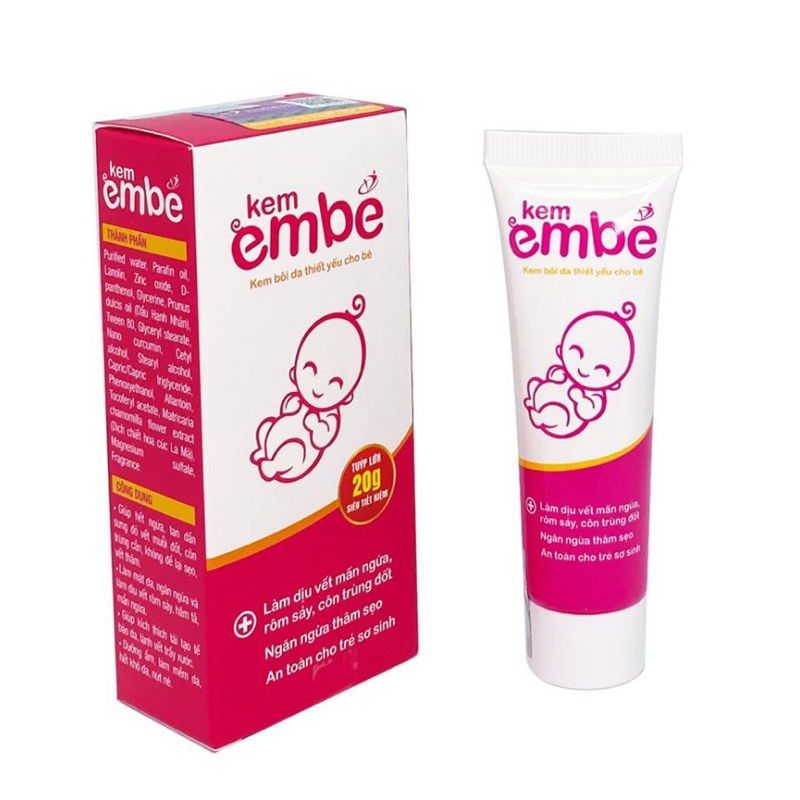 Kem Em Bé —Kem bôi da thảo dược, làm dịu mẩn ngứa, rôm sảy, muỗi đốt, hăm da.