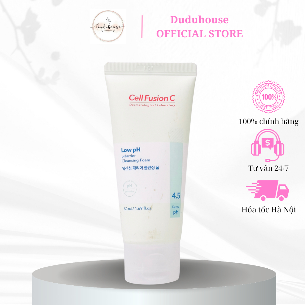 Sữa rửa mặt Cell Fusion C Low pH pHarrier Cleansing Foam Minisize 50ml Duduhouse