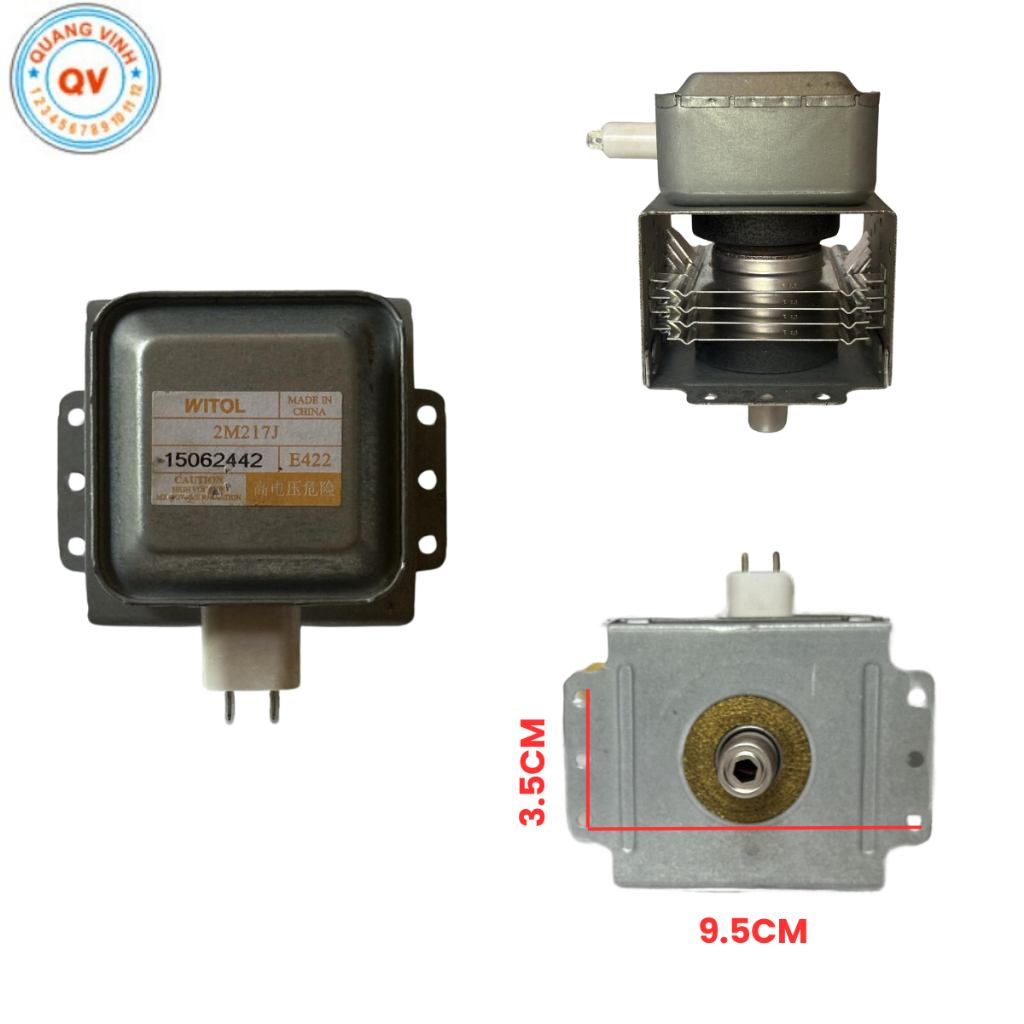 Bóng đèn cao tần 217 lò vi sóng WITOL, phát sóng chân liền ngược hướng - Linh kiện sharp-Hàng cũ rã 