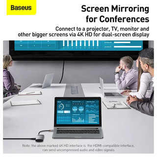 Baseus USB C HUB USB 3.0 3 0 Type C Multi HUB for Macbook Pro Air Surface Pro 7 USB Ethernet Network